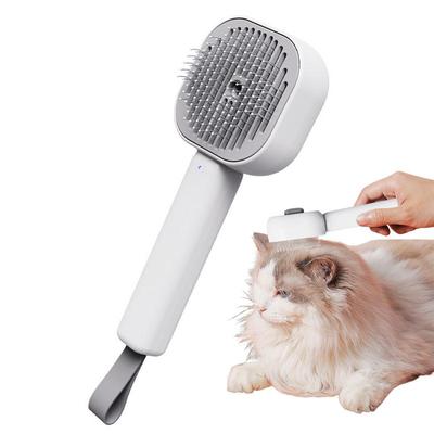 Паровая щетка для кошек, аккумуляторная щетка для ухода за кошками, щетка для чистки кошек, щетка для удаления шерсти с помощью воды, массажная щетка для чистки собак и кошек