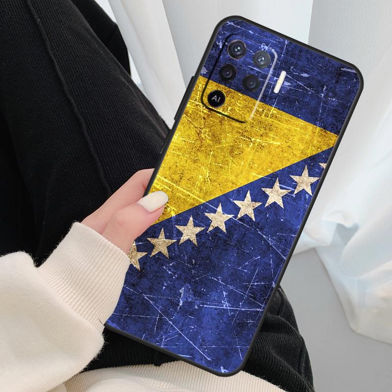 Чехол-флаг Боснии для Oppo A40 A60 A80 A5 Pro A15 A16 A17 A57 A77 A94 A74 A54 A76 A96 A18 A38 A58 A78 A98