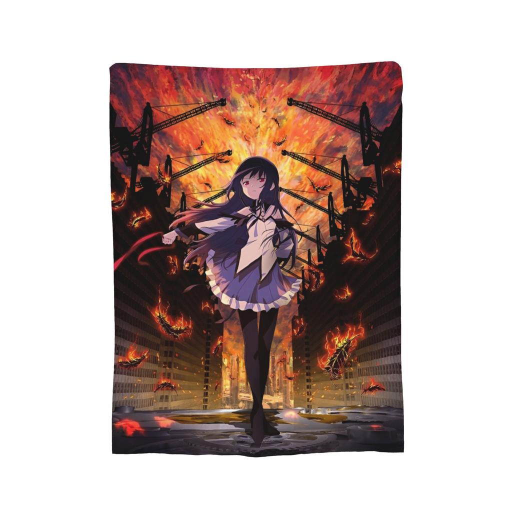 Кюбей Puella Magi Madoka Magica Милый Коралловый флис Плюшевый Плед Аниме Одеяло для кровати Спальни Ультрамягкое Покрывало,