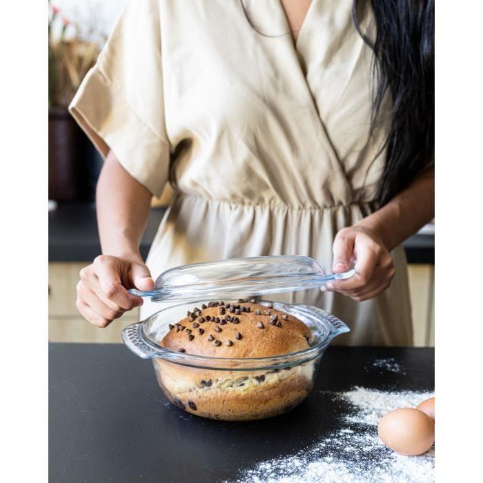 Кастрюля - PYREX - 1450074 - Круглая - Из боросиликатного стекла - 5,1 литра - Подходит для морозильной камеры и микроволновой печи