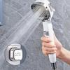 4-режимная ручная насадка для душа под давлением с переключателем паузы, встроенная мощная смывка