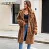 Autumn and Winter Women's Clothing Modern Retro Snakeskin Pattern Thickened Imitation Fur Plush Coat