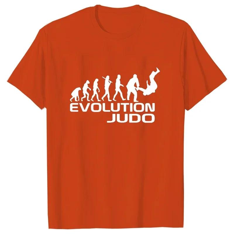 Новые летние футболки Эволюция дзюдо Футболка Смешные мужские футболки с круглым вырезом и коротким рукавом Футболки с графикой дзюдо Брендовые топы