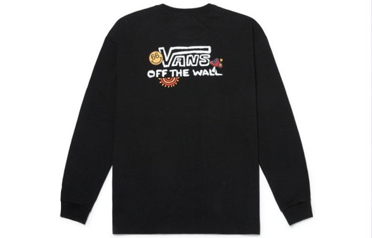 Vans T Shirts Men's Black Crew Neck Moderate Straight Fit VN0A5H86BLK