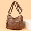 Yogodlns Vintage Pu Leather Luxury Purses and Handbags High Quality Women's Bag Design Multi-pocket Ladies Crossbody Shoulder Bags