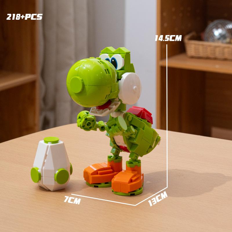 Конструктор Super Mario Bros Йоши Луиджи Звезда Сборка Вопросительный знак MOC 3D Модель Марио Мини Кирпичик Игрушка на Рождественский подарок