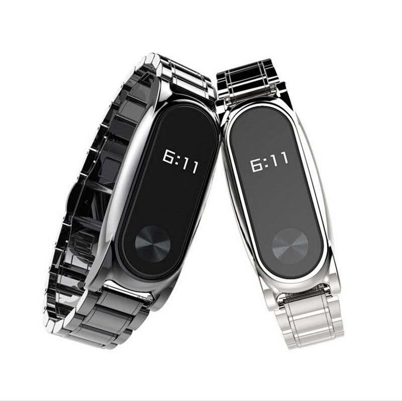 Bracelet Metal Wristband for Xiaomi 2 Generation Plus Stainless Steel Solid Tape