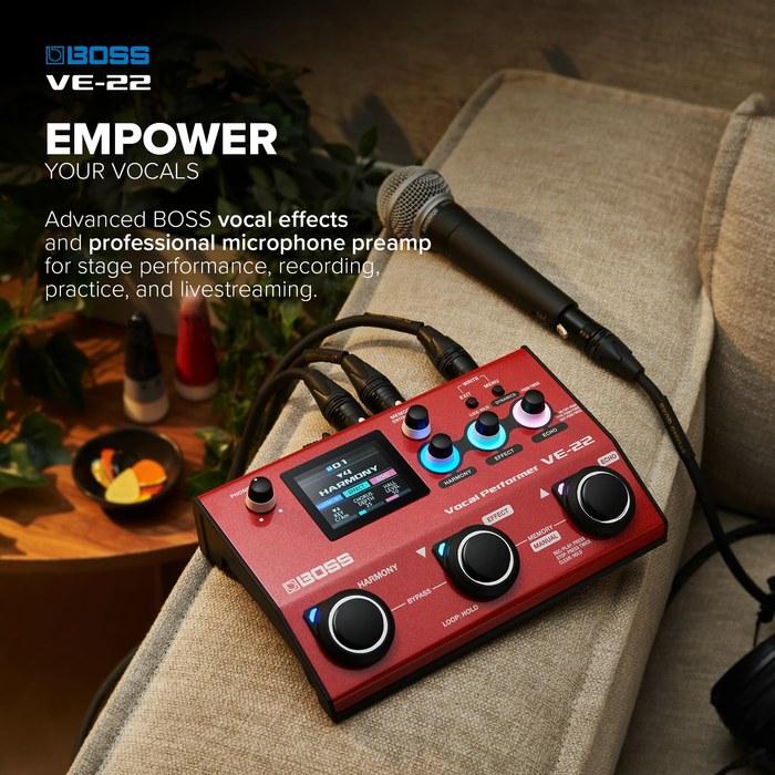 BOSS VE-22 Вокальный процессор эффектов - Красный