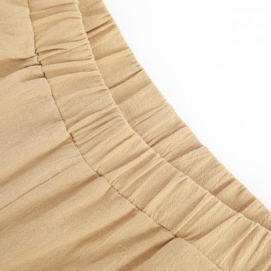 Модные популярные брюки-шаровары, однотонные карманы, летние спортивные брюки с эластичной резинкой на талии, прямые спортивные штаны, уличная одежда