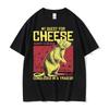 Funny My Quest for Cheese T Shirt Japanese Rat Retro Style Meme Graphic T-shirts Men's Women Fashion Casual High Quality T-shirt