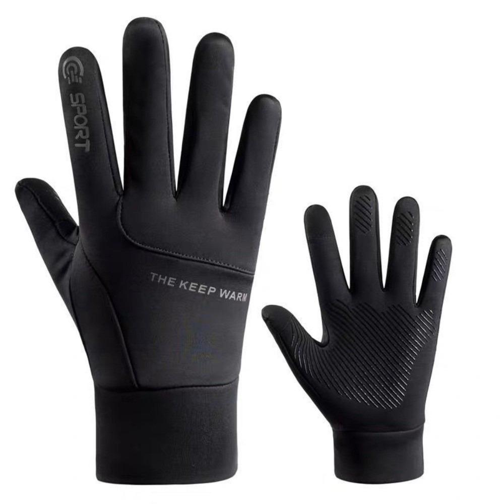 Plush Winter Gloves Touchable Screen Driving Mittens New Skiing Gloves  Men