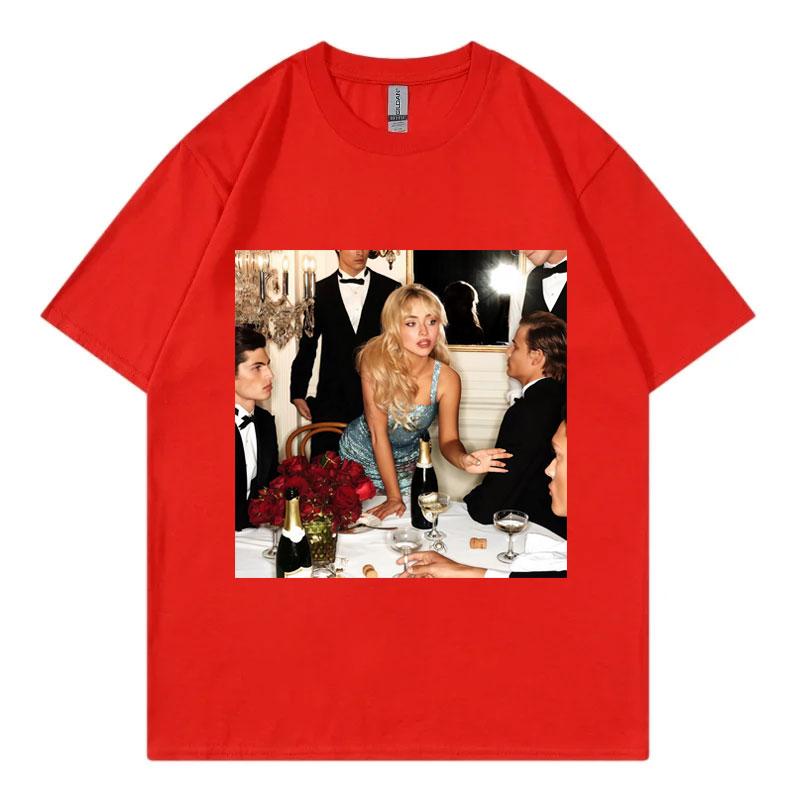 Sabrina Carpenter Mans Best Friend Album Graphic T Shirts Men Women Fashion Y2k Oversized Tshirt Summer Casual Cotton Tshirts