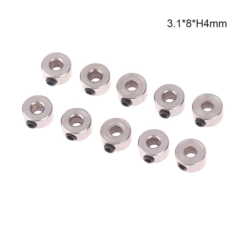 10 шт., фиксатор вала колеса, стальная втулка, стопор шасси, внутренний диаметр 2,1/3,1/4,1/5,1 мм для радиоуправляемого самолета