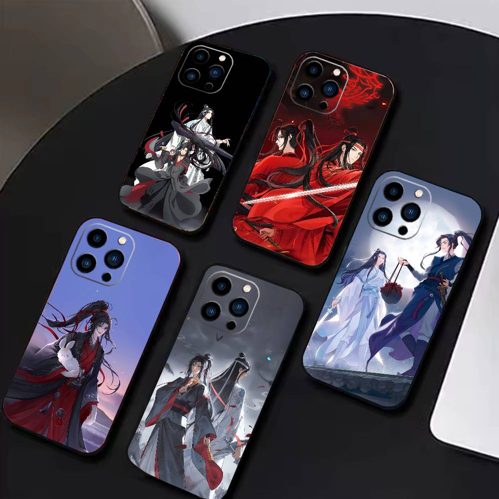 Чехол для телефона "Грандмастер-Демоническая Культивация" для iPhone 17 16 15 14 13 12 Max Plus Силиконовый Черный Чехол