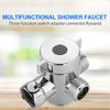 1/2'' 3-Way T-adapter Diverter Valve Adjustable Shower Head Arm Mounted Diverter Valve Bathroom Hardware Accessory