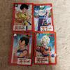 Использованный набор карт Dragon Ball Z Carddass Main Set 4, набор из 4 карт, 1993 г.