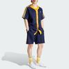adidas Мужская рубашка с коротким рукавом Originals Three Stripes Color Block Logo, темно-синяя IM4458
