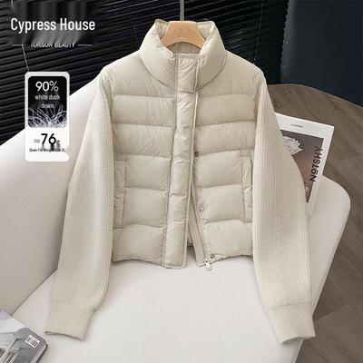 Женская вязаная куртка с 90% пухом