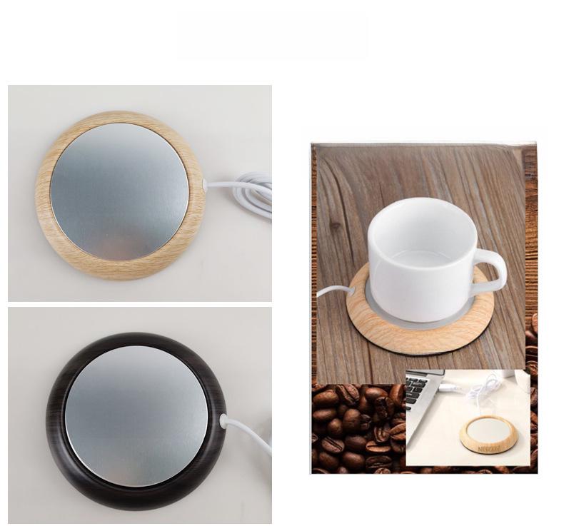 USB Heated Coaster: Metal Cup Warmer for Coffee, Tea, or Gifts