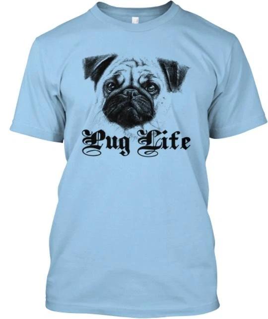 Футболка Pug Life Сделано в США Размеры от S до 5XL