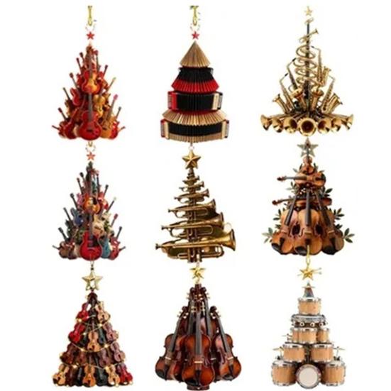 Musical Ornament Countdown Calendar Box 24-Day Christmas Advent Decoration Kids Family Holiday Decor