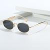 Retro Metal Small Frame Sunglasses: Old Money Style, High-End Hong Kong Fashion for Men & Women