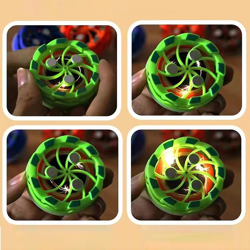 Творческий ручной фейерверк-гироскоп зажигает, вращает свет, гироскоп для столкновения двух игроков