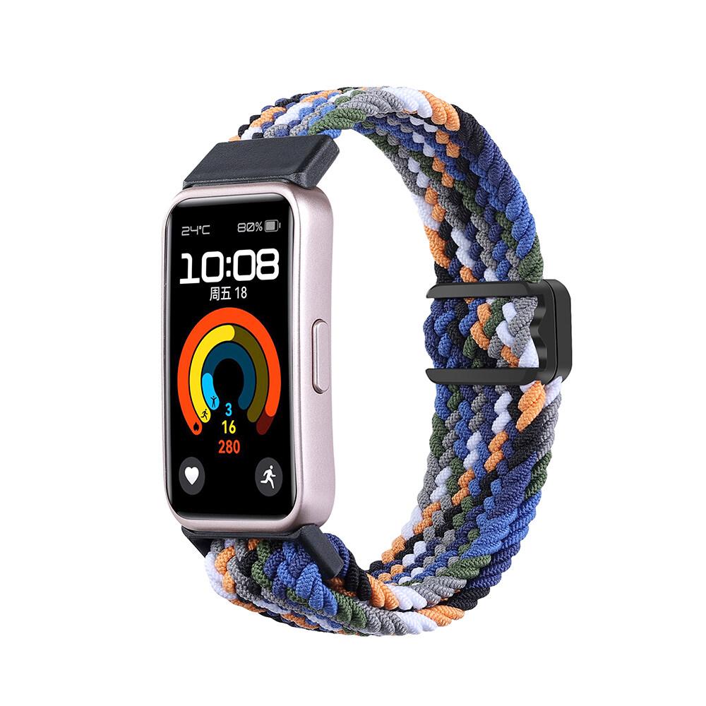 Плетеный ремешок для Huawei Band 9, регулируемый и эластичный нейлоновый ремешок для женщин и мужчин, сменный ремешок для Huawei Smart Band 8