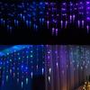 35m Led 96 Icicle Hanging Curtain Window Light Fairy String Xmas Home Decors