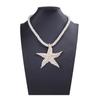 Trend Simple Fashion Ocean Leisure Vacation Wind Alloy Unique Starfish Pendant Necklace Earrings Jewelry