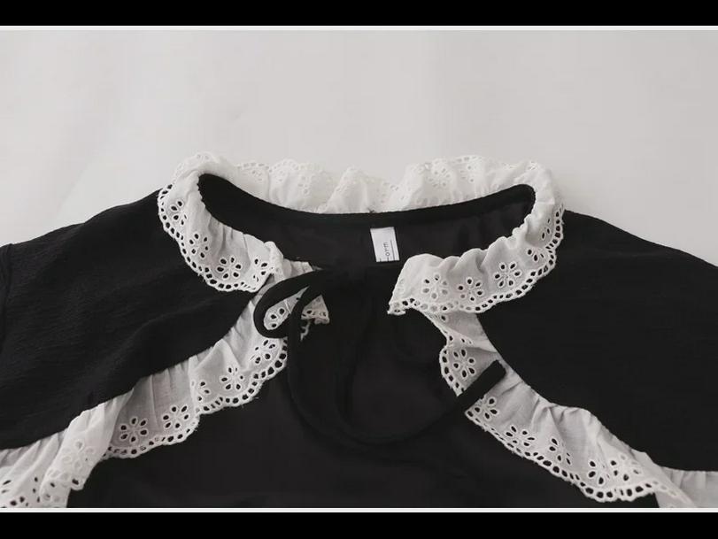 Кардиган на шнуровке в стиле ретро с расклешенными рукавами для ранней осени