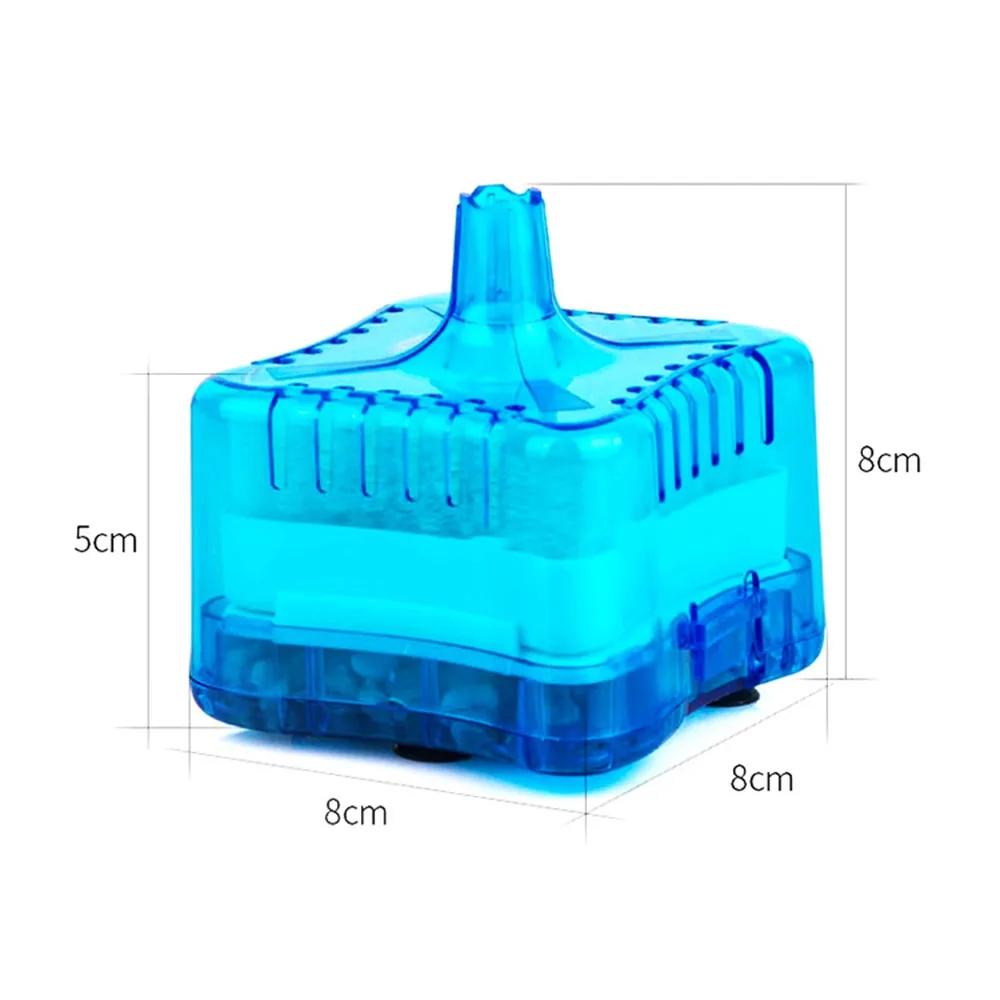 Аквариумный воздушный камень кислородный насос 2-в-1 аквариумный фильтр аэратор мини пневматический фильтр очистка воды аквариумные аксессуары