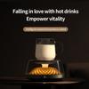 Термостатическая нагревательная подставка со светодиодной подсветкой, подогреватель для кофейных чашек, 4 температурных режима, домашняя нагревательная подставка для всех видов чашек, кружек