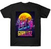 Мужская унисекс футболка Gorillaz с коротким рукавом, S-3XL, черная, фанатское искусство