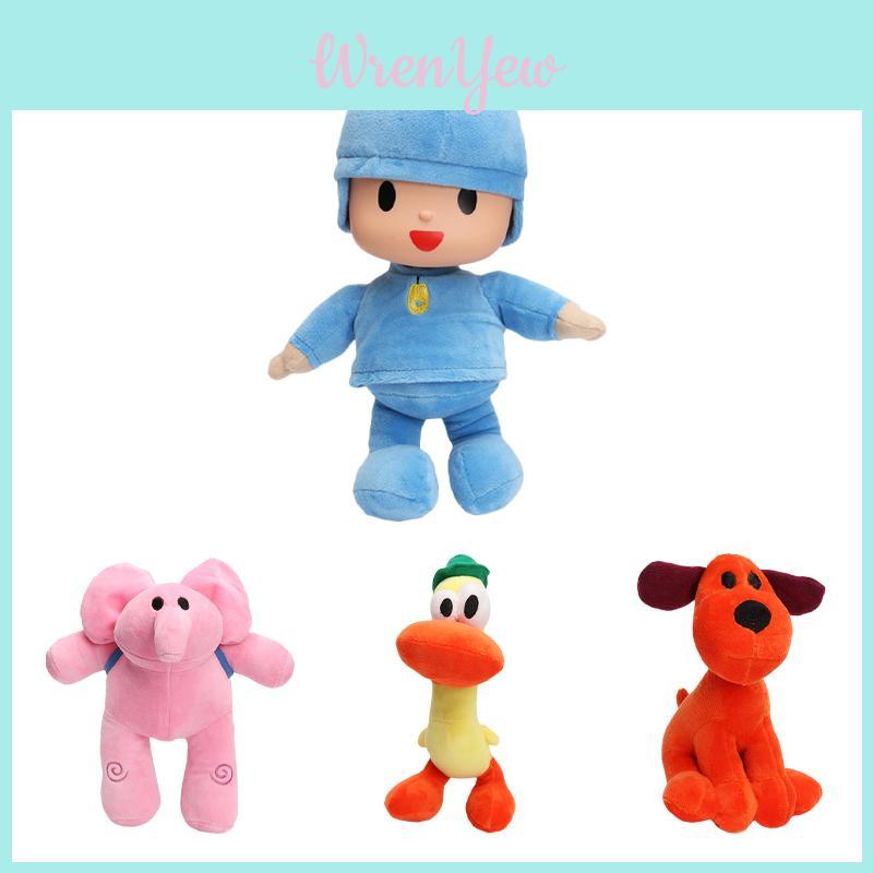 Charming Set Of 4 Pocoyo Elly Pato Loula Soft Plush Stuffed Figure Toy Dolls For Christmas