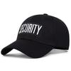 Бейсболка с вышитой надписью SECURITY, мужская, повседневная, для женщин, весна-осень, солнцезащитные кепки в стиле хип-хоп, кепка дальнобойщика