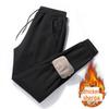 Men's Youth Winter Lambskin Sweatpants: Trendy Loose-Fit, Plus Velvet Thickened, Cuffed Casual Sports Pants