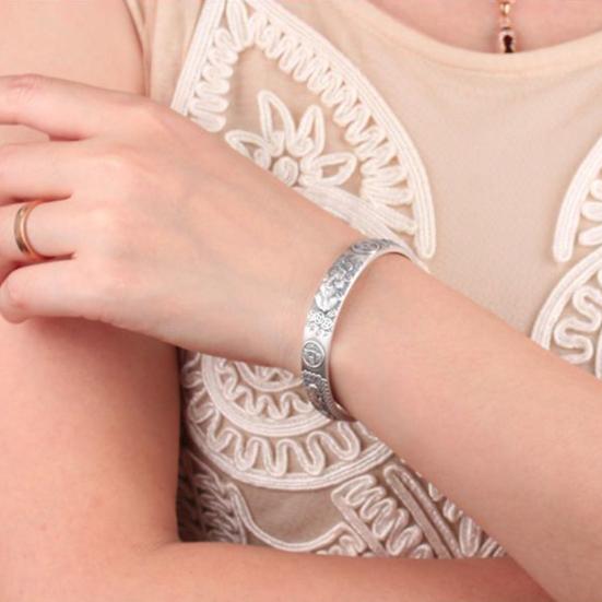 Мужской браслет Pixiu Ретро Регулируемая мантра Lucky Fengshui Декор Богатство Счастье Защита монеты Декор Rilievo Браслет с открытием