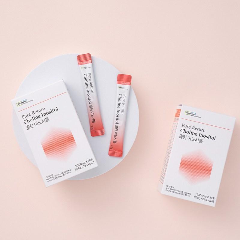 Dongguk Pure Return Холин Инозитол 30 пакетиков Подготовка к беременности Мио-инозитол Фолиевая кислота Витамины B C D Цинк, 69 г, 2 шт.