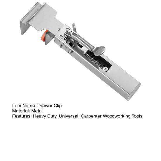 Регулируемый зажим для фиксации ящика, металлический зажим для установки передней части ящика, прочный универсальный зажим для крепления шкафа, плотницкий инструмент для деревообработки и бытовых нужд
