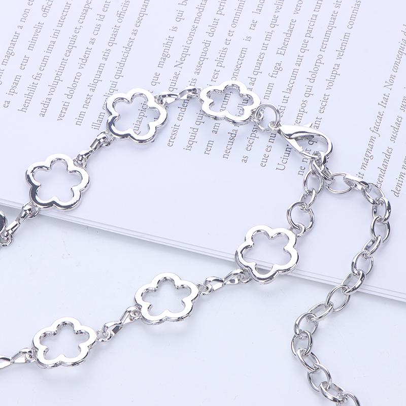 Металлическая полая цветочная цепочка на талию для женщин, декоративные ремни, цепочка для тела