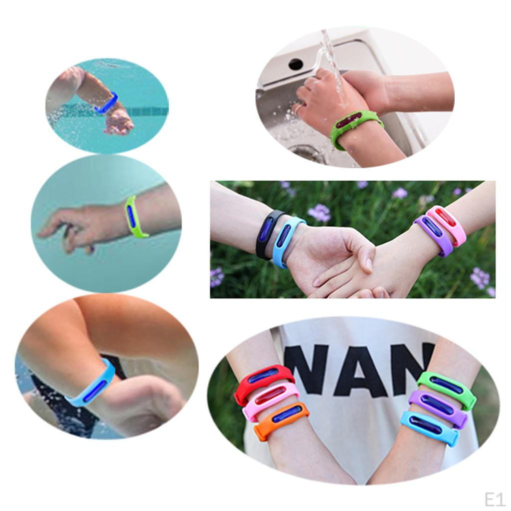 Репеллентный браслет 5 шт., для улицы, для взрослых и детей, для лета, в случайном порядке