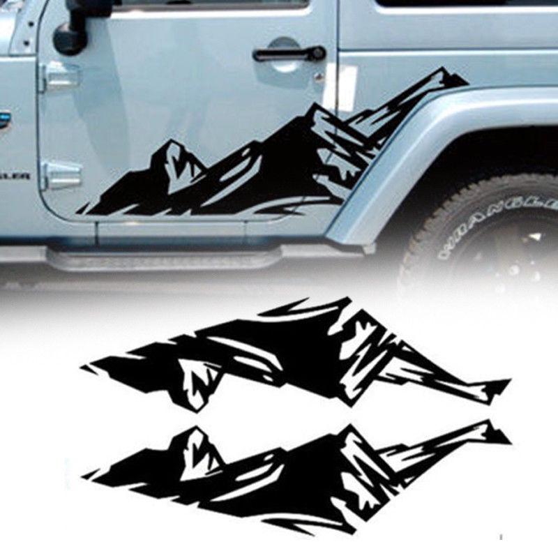 Snow Car Sticker Mountain Graphics Car Door Decals Outdoor Stickers For Suv