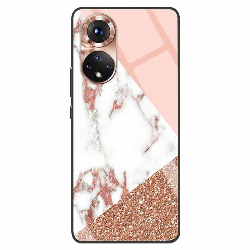 Роскошный чехол для Huawei Honor 50 Чехол Закаленное Стекло Чехол для Телефона Huawei Honor 50 Honor50 6.57" Coque Сумка Модный Бампер