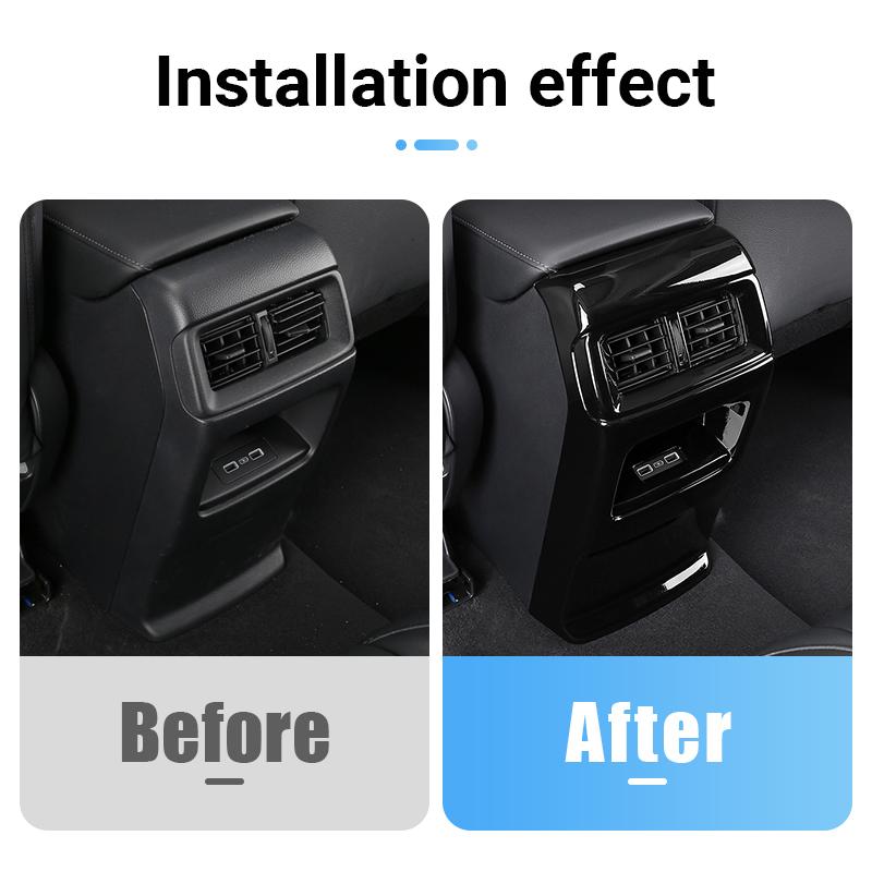 ABS салон автомобиля задний подлокотник воздухозаборник отделка панели накладка противоударная наклейка для Honda CR-V CRV 6-го поколения 2023 2024 2025 гибрид