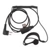 D-Shape Swivels Earpiece Headset with PTT ButtonMic for Two-Way Radio WalkieTalkie for Hytera BP510 BP516 BP 510