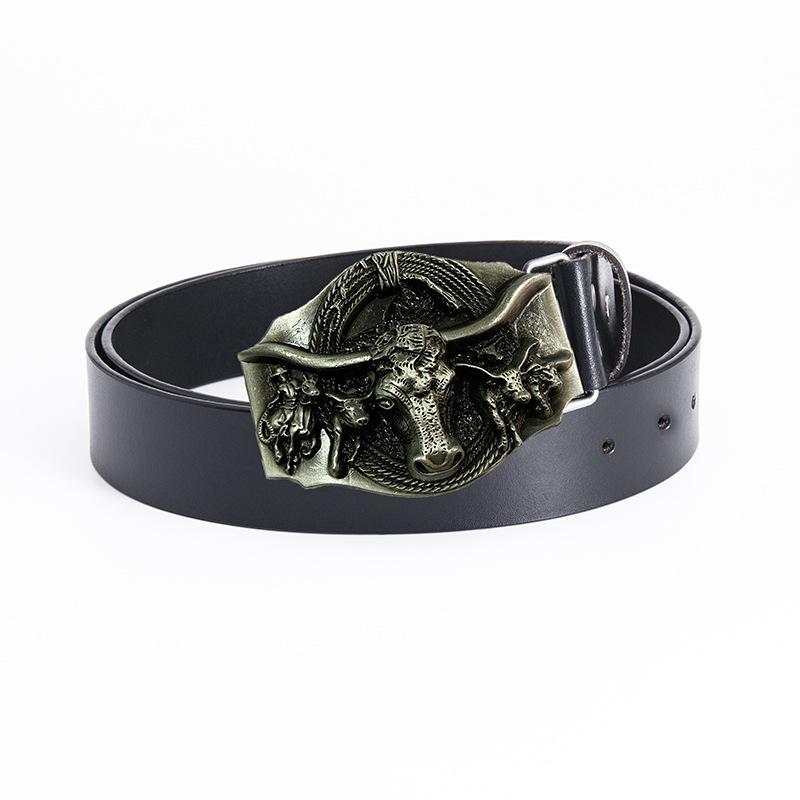 Ремень мужской литературный, однотонный, для среднего возраста, деловой, повседневный, с гладкой пряжкой, простой, персонализированный ремень