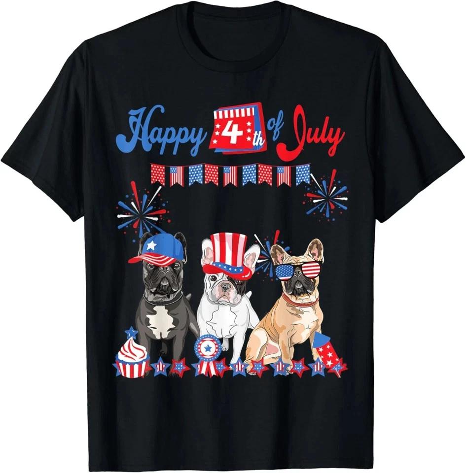 French Bulldog 4th Of July Frenchie Independence Day Gift Unisex TShirt