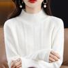 Свитера модные осенне-зимние теплые шерстяные мягкие свитера с длинным рукавом для женщин толстые свободные эластичные водолазки пуловеры вязаный топ