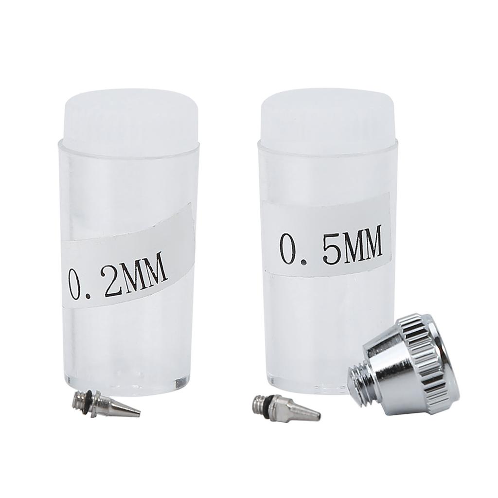 Dual Action Airbrush Kit 0.2mm 0.3mm 0.5mm Needle Spray Gun Paint Art